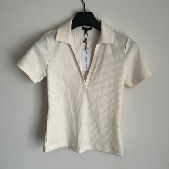 Off white vneck tee - Picture 1 of 3